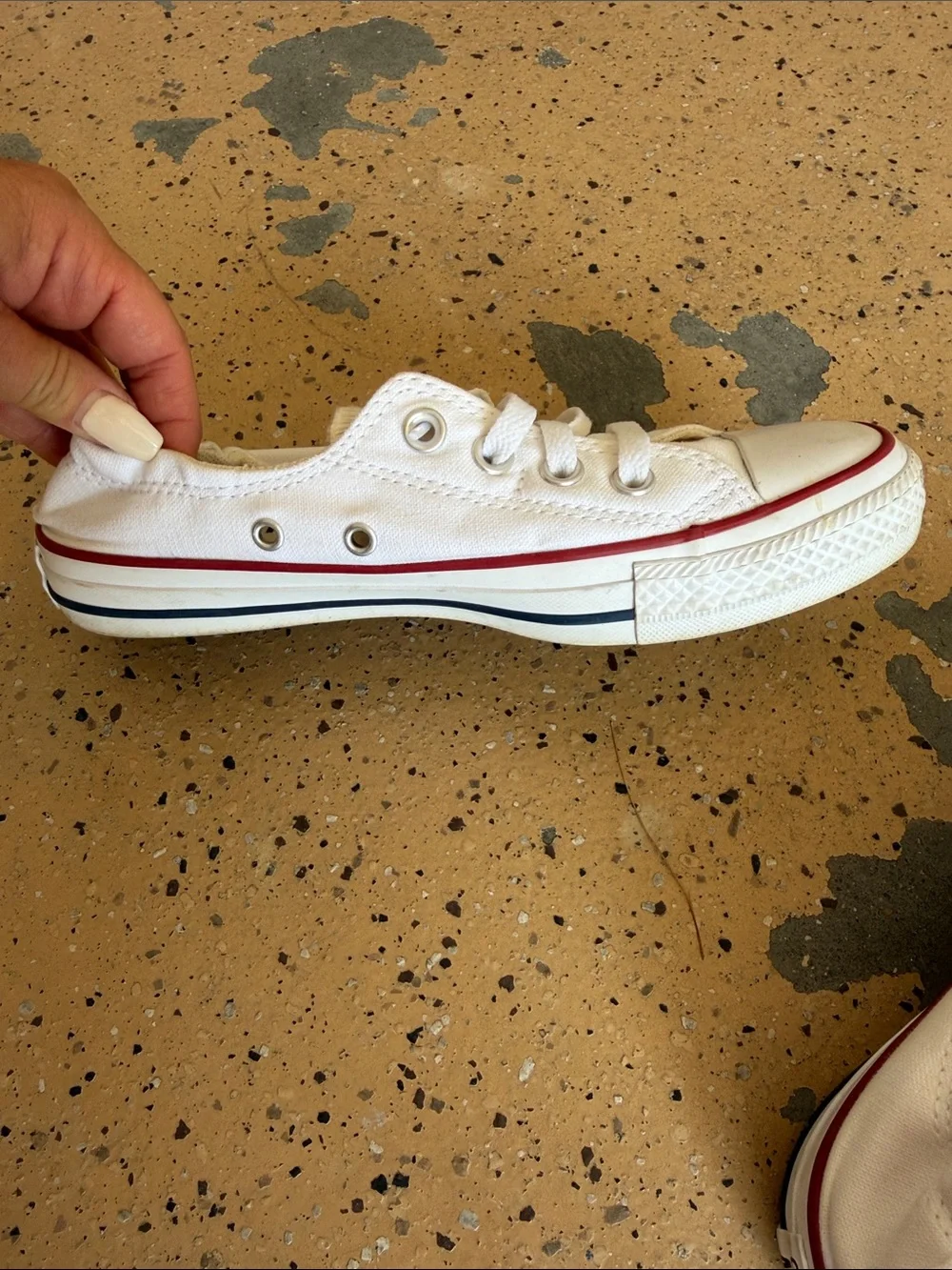 Converse All Stars lace elasticized red